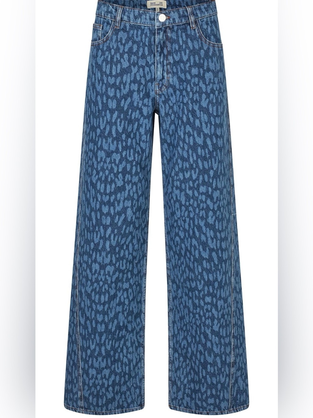 Baum und Pferdgarten, Womens, NICOCETTE Pants, Leopard Vintage Blue - Picture 3 of 5